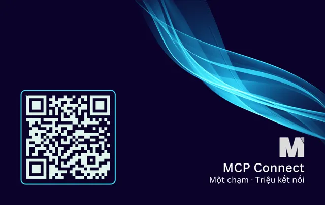 Mẫu thẻ Công nghệ - mặt sau với QR