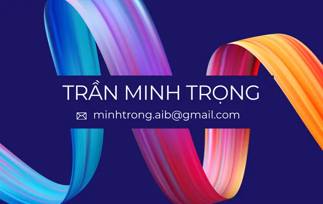 Mẫu thẻ Sáng tạo - mặt trước