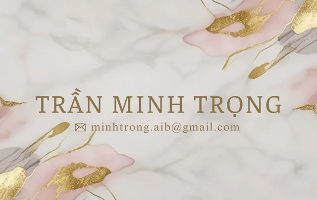 Mẫu thẻ Sang trọng - mặt trước